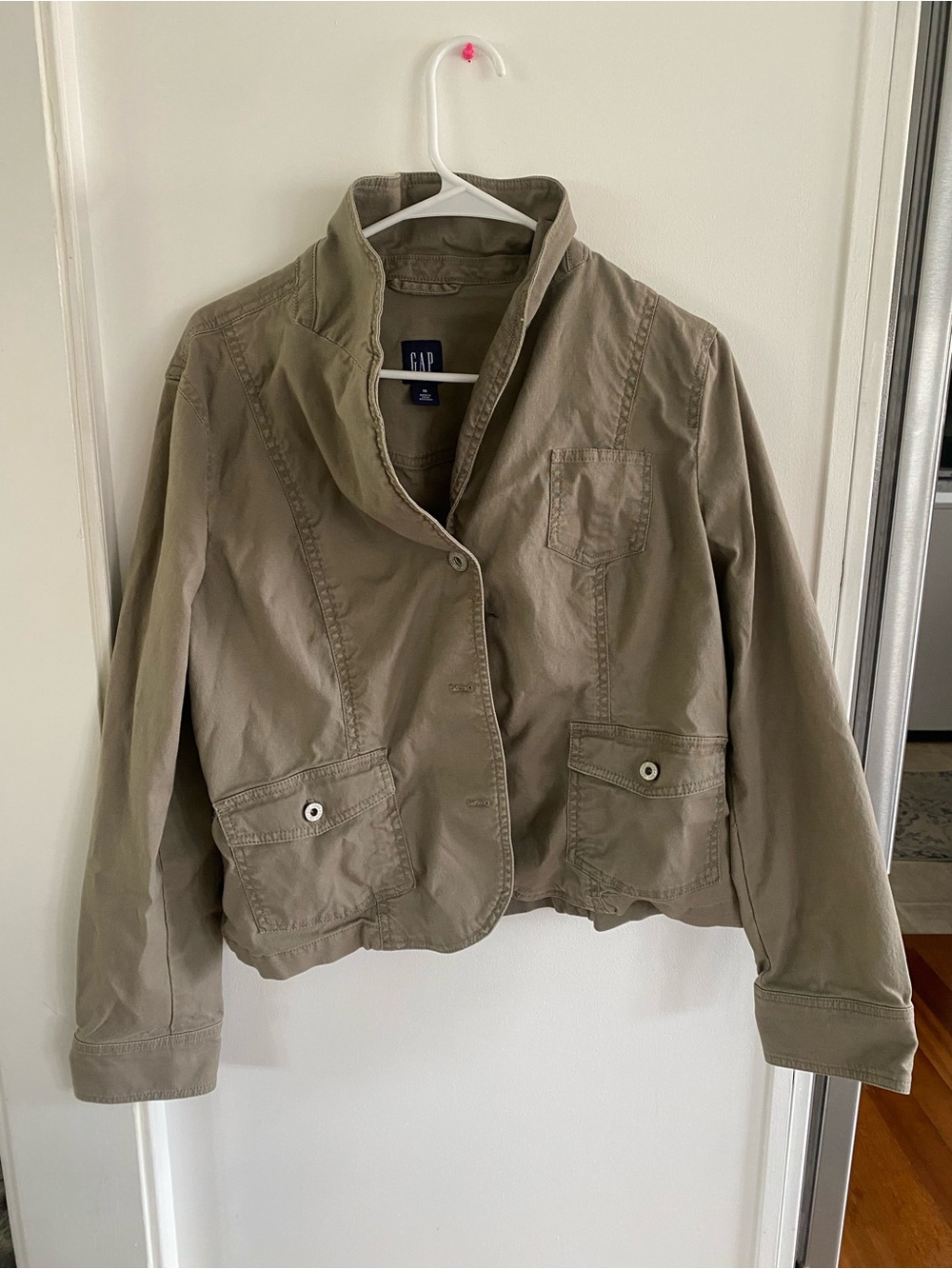 GAP Olive Utility Jacket with Buttoned Pockets